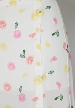 Nurode Plus Size Citrus Print Midi Skirt -Curve Elegance Shop 2003581 310 5