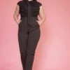 Asoph Plus Size Ruffle Tie Neck Sleeveless Jumpsuit -Curve Elegance Shop 2005116 001 1
