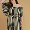 Asoph Plus Size Stripe Bell Sleeve Casual Dress -Curve Elegance Shop 2005565 125 1