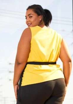 Pleione Plus Size Womens Crepe Wrap Blouse -Curve Elegance Shop 2006693 105 3