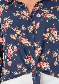 Pleione Plus Size Button Up Blouse -Curve Elegance Shop 2007158 117 4