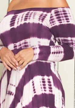 Asoph Plus Size Off Shoulder Hi-Lo Tie Dye Dress 9 Asoph Plus Size Off Shoulder Hi-Lo Tie Dye Dress -Curve Elegance Shop 2007463 145 4