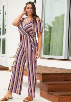 Asoph Plus Size Stripe Jumpsuit -Curve Elegance Shop 2008558 128 2