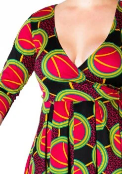 Asoph Plus Size Multi Print Hi Lo Wrap Dress -Curve Elegance Shop 2010216 187 1