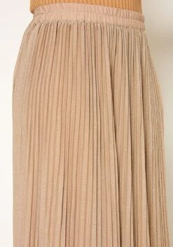 Pleione Plus Size Lurex Pleated Maxi Skirt -Curve Elegance Shop 2011316 119 3