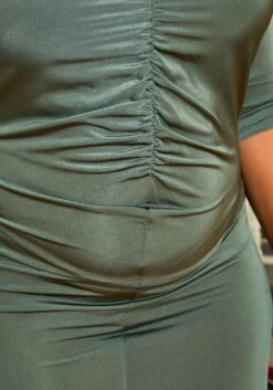 Asoph Plus Size Sincere Olive Womens Mermaid Flare Maxi Gown 9 Asoph Plus Size Sincere Olive Womens Mermaid Flare Maxi Gown -Curve Elegance Shop 2011576 125 3