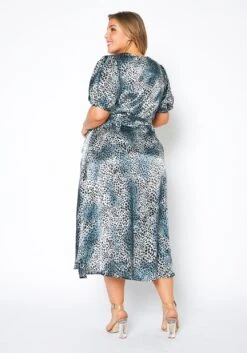 Pleione Plus Size Satin Leopard Wrap Maxi Dress -Curve Elegance Shop 2012140 375 2
