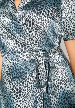 Pleione Plus Size Satin Leopard Wrap Maxi Dress -Curve Elegance Shop 2012140 375 4