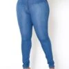 Vibrant Plus Size High Waisted Everyday Skinny Denim Jean -Curve Elegance Shop 2013644 938 0