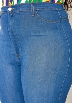 Vibrant Plus Size High Waisted Everyday Skinny Denim Jean -Curve Elegance Shop 2013644 938 4