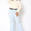 Vibrant Plus Size Womens Bold Flare Hem Denim Jean -Curve Elegance Shop 2013651 940 1
