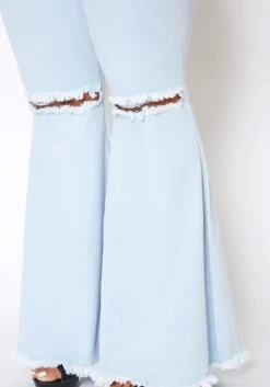 Vibrant Plus Size Womens Bold Flare Hem Denim Jean -Curve Elegance Shop 2013651 940 4