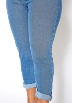 Vibrant Plus Size Womens Vintage Blue Wash Mom Jean 11 Vibrant Plus Size Womens Vintage Blue Wash Mom Jean -Curve Elegance Shop 2013655 938 4
