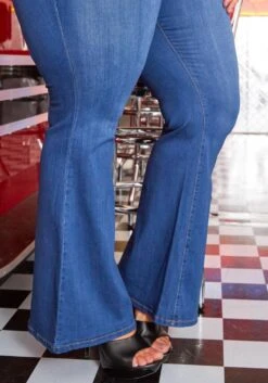 Vibrant Plus Size Classic Bell Bottom Denim Jean 11 Vibrant Plus Size Classic Bell Bottom Denim Jean -Curve Elegance Shop 2013662 938 4