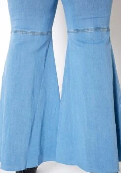 Vibrant Plus Size Retro Flare Raw Hem Denim Jean -Curve Elegance Shop 2013663 940 4
