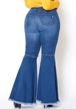 Vibrant Plus Size Knee Distressed Retro Bell Bottom Jean 10 Vibrant Plus Size Knee Distressed Retro Bell Bottom Jean -Curve Elegance Shop 2013666 938 2