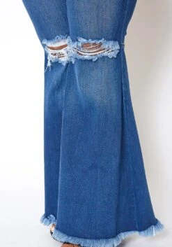Vibrant Plus Size Knee Distressed Retro Bell Bottom Jean 11 Vibrant Plus Size Knee Distressed Retro Bell Bottom Jean -Curve Elegance Shop 2013666 938 3