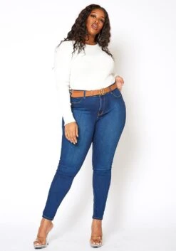Vibrant Plus Size Colombian Bum Design Skinny Jeans -Curve Elegance Shop 2013675 939 0