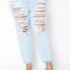 Vibrant Plus Size Light Wash Destroyed Boyfriend Jeans -Curve Elegance Shop 2013677 938 1