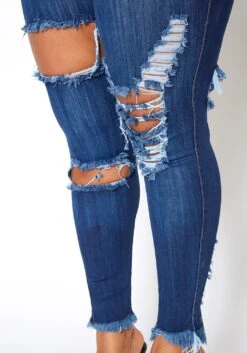 Vibrant Plus Size Front & Back Distress Hem Jean -Curve Elegance Shop 2013679 938 3