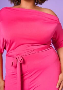 Asoph Plus Size Cold Shoulder Straight Leg Jumpsuit 11 Asoph Plus Size Cold Shoulder Straight Leg Jumpsuit -Curve Elegance Shop 2013795 006 5