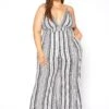 Asoph Plus Size Multi Striped Flare Leg Cami Jumpsuit -Curve Elegance Shop 2015074 001 0