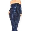 Asoph Plus Size Blue Metallic Off Shoulder Maxi Dress -Curve Elegance Shop 2016614 117 1