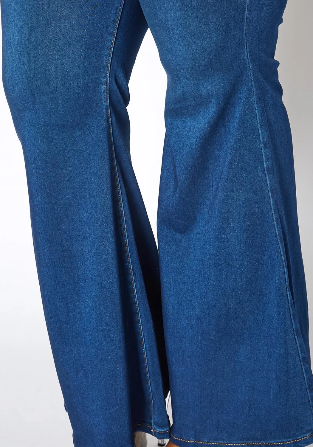 Vibrant Plus Size Bum Loving Bell Bottom Denim Jean 7 Vibrant Plus Size Bum Loving Bell Bottom Denim Jean - Image 5