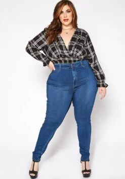 Asoph Plus Size Classic Skinny Denim High Rise Jean -Curve Elegance Shop 2016801 938 1