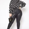 Vibrant Plus Size Girls Night Out PU Leather Skinny Jeans -Curve Elegance Shop 2016802 001 2