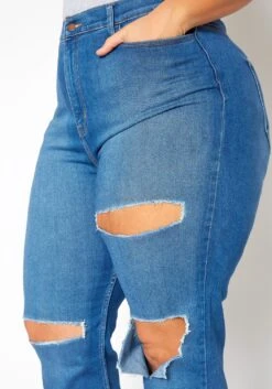 Vibrant Plus Size Distressed Vintage Denim Mom Jean 12 Vibrant Plus Size Distressed Vintage Denim Mom Jean -Curve Elegance Shop 2016804 938 1