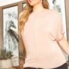 Asoph Plus Size Basic Dolman Sleeve Blouse -Curve Elegance Shop 2016921 118 1
