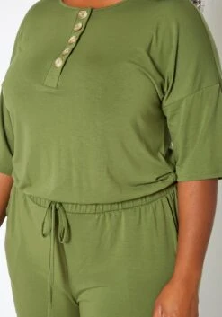 Asoph Plus Size Casual Button Hem Jumpsuit -Curve Elegance Shop 2017029 125 3