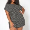Asoph Plus Size Striped Relaxed Fit Romper 1 Asoph Plus Size Striped Relaxed Fit Romper -Curve Elegance Shop 2017629 001 2