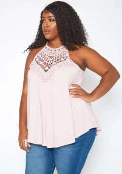 Asoph Plus Size Crochet Hem Cami Top -Curve Elegance Shop 2017631 119 2