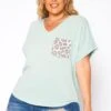 Asoph Plus Size Leopard Pocket Hem V Neck Shirt -Curve Elegance Shop 2017664 179 1