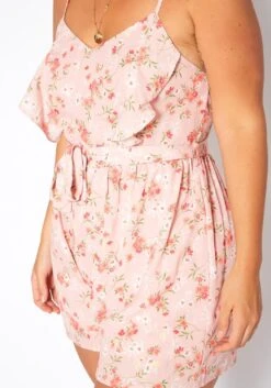 Asoph Plus Size Floral Print Cami Romper -Curve Elegance Shop 2017677 119 4