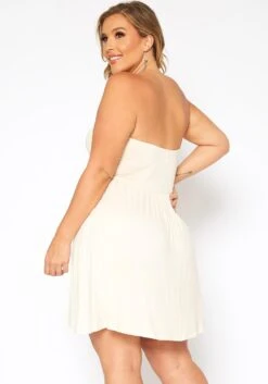 Asoph Plus Size Basic Tube Fit & Flare Mini Dress -Curve Elegance Shop 2017801 319 3