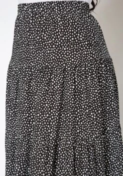 Asoph Plus Size Dainty Floral Print Maxi Flare Skirt -Curve Elegance Shop 2018086 107 4