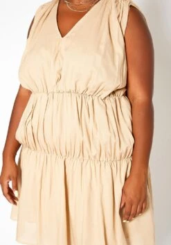 Asoph Plus Size Tiered Puffy Flare Mini Dress 12 Asoph Plus Size Tiered Puffy Flare Mini Dress -Curve Elegance Shop 2018090 142 5