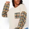 Asoph Plus Size Plaid Print Sweatshirt -Curve Elegance Shop 2018207 120 1