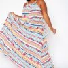 Asoph Plus Size Floral Striped Maxi Flare Dress -Curve Elegance Shop 2018242 128 0
