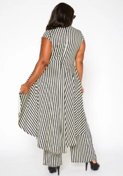 Asoph Plus Size Striped Cape Flare Jumpsuit -Curve Elegance Shop 2018244 271 3