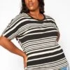 Asoph Plus Size Striped Relaxed Fit Top -Curve Elegance Shop 2018304 001 1