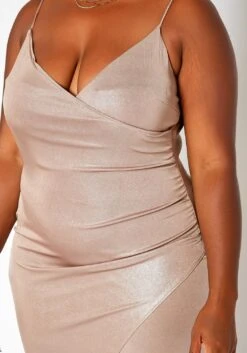 Asoph Plus Size Champagne Shimmer Split Hem Maxi Dress -Curve Elegance Shop 2018460 146 4