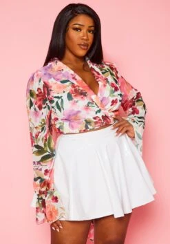 Asoph Plus Size PU Leather Circle Mini Skirt -Curve Elegance Shop 2018464 002 4