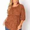 Asoph Plus Size Dainty Leopard Print Flare Top -Curve Elegance Shop 2018483 106 3