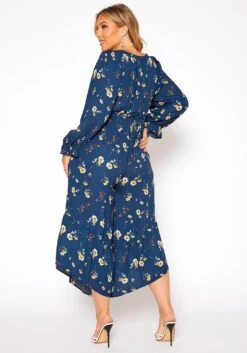 Asoph Plus Size Floral Print Flare Jumpsuit -Curve Elegance Shop 2018484 117 3