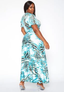 Asoph Plus Size Silver Lining Crop Top & Flare Maxi Skirt Set 10 Asoph Plus Size Silver Lining Crop Top & Flare Maxi Skirt Set -Curve Elegance Shop 2018563 140 3