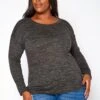 Asoph Plus Size Casual Knit Long Sleeve Top -Curve Elegance Shop 2018623 001 0